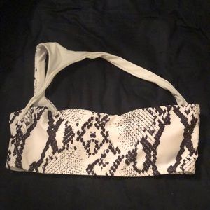 Snakeskin bikini top